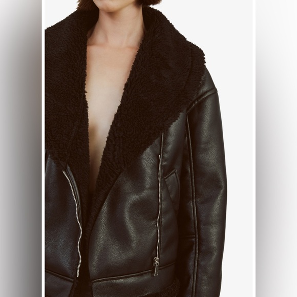 Bardot Dasha Vegan Leather Jacket In Black - Picture 2 of 10